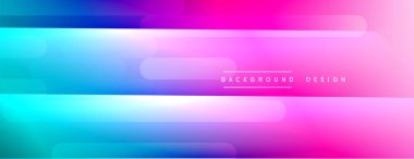 Dinamik çizgiler soyut arkaplan. Üç boyutlu gölge efektleri ve sıvı eğimleri. Modern çakışma biçimleri