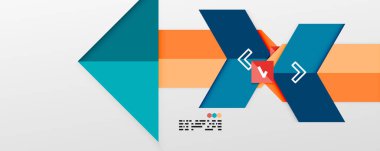 Parlak renk üçgenleri ve geometrik şekiller vektör soyut arkaplan