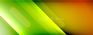 Dinamik çizgiler soyut arkaplan. Üç boyutlu gölge efektleri ve sıvı eğimleri. Modern çakışma biçimleri