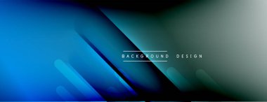 Dinamik çizgiler soyut arkaplan. Üç boyutlu gölge efektleri ve sıvı eğimleri. Modern çakışma biçimleri