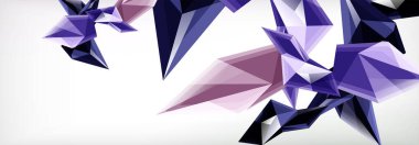 Vektör 3d üçgenler ve piramitler iş veya teknoloji sunumları, İnternet posterleri veya web broşürü kapakları için soyut arkaplan