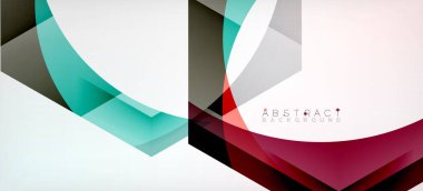 Şeffaf altıgenler geometrik şekiller soyut arkaplan