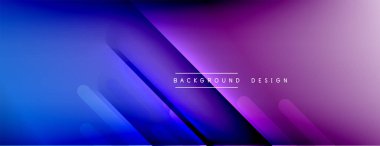 Dinamik çizgiler soyut arkaplan. Üç boyutlu gölge efektleri ve sıvı eğimleri. Modern çakışma biçimleri