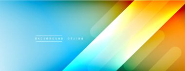 Dinamik çizgiler soyut arkaplan. Üç boyutlu gölge efektleri ve sıvı eğimleri. Modern çakışma biçimleri