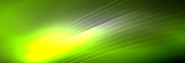 Neon glänsande färg bakgrund med ljus glödande våg linje partiklar. Bakgrund, formgivningsmallar för affärs- eller teknikpresentationer, internetaffischer eller webbbroschyromslag — Stock vektor