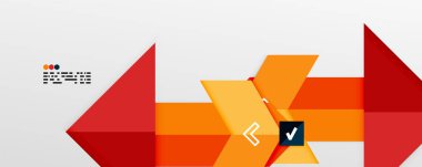 Parlak renk üçgenleri ve geometrik şekiller vektör soyut arkaplan