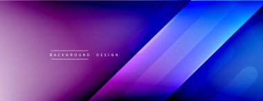 Dinamik çizgiler soyut arkaplan. Üç boyutlu gölge efektleri ve sıvı eğimleri. Modern çakışma biçimleri