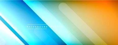 Dinamik çizgiler soyut arkaplan. Üç boyutlu gölge efektleri ve sıvı eğimleri. Modern çakışma biçimleri