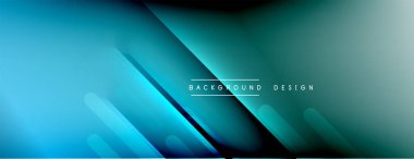 Dinamik çizgiler soyut arkaplan. Üç boyutlu gölge efektleri ve sıvı eğimleri. Modern çakışma biçimleri