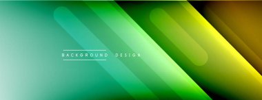 Dinamik çizgiler soyut arkaplan. Üç boyutlu gölge efektleri ve sıvı eğimleri. Modern çakışma biçimleri