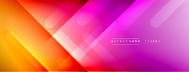 Dinamik çizgiler soyut arkaplan. Üç boyutlu gölge efektleri ve sıvı eğimleri. Modern çakışma biçimleri