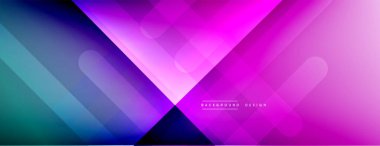 Dinamik çizgiler soyut arkaplan. Üç boyutlu gölge efektleri ve sıvı eğimleri. Modern çakışma biçimleri