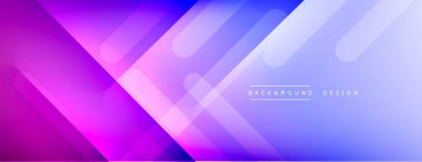 Dinamik çizgiler soyut arkaplan. Üç boyutlu gölge efektleri ve sıvı eğimleri. Modern çakışma biçimleri