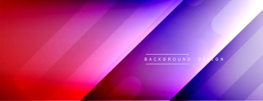 Dinamik çizgiler soyut arkaplan. Üç boyutlu gölge efektleri ve sıvı eğimleri. Modern çakışma biçimleri