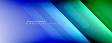 Dinamik çizgiler soyut arkaplan. Üç boyutlu gölge efektleri ve sıvı eğimleri. Modern çakışma biçimleri