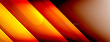 Dinamik çizgiler soyut arkaplan. Üç boyutlu gölge efektleri ve sıvı eğimleri. Modern çakışma biçimleri