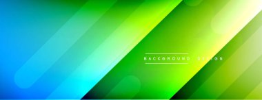 Dinamik çizgiler soyut arkaplan. Üç boyutlu gölge efektleri ve sıvı eğimleri. Modern çakışma biçimleri