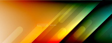 Dinamik çizgiler soyut arkaplan. Üç boyutlu gölge efektleri ve sıvı eğimleri. Modern çakışma biçimleri