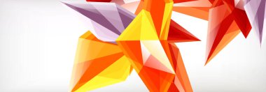 Vektör 3d üçgenler ve piramitler iş veya teknoloji sunumları, İnternet posterleri veya web broşürü kapakları için soyut arkaplan