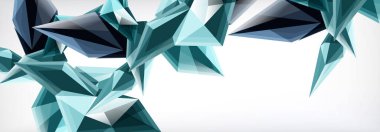 Vektör 3d üçgenler ve piramitler iş veya teknoloji sunumları, İnternet posterleri veya web broşürü kapakları için soyut arkaplan