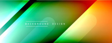 Dinamik çizgiler soyut arkaplan. Üç boyutlu gölge efektleri ve sıvı eğimleri. Modern çakışma biçimleri