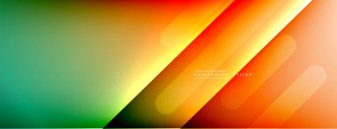 Dinamik çizgiler soyut arkaplan. Üç boyutlu gölge efektleri ve sıvı eğimleri. Modern çakışma biçimleri