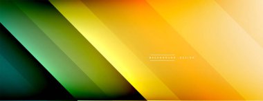 Dinamik çizgiler soyut arkaplan. Üç boyutlu gölge efektleri ve sıvı eğimleri. Modern çakışma biçimleri