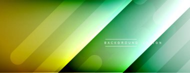 Dinamik çizgiler soyut arkaplan. Üç boyutlu gölge efektleri ve sıvı eğimleri. Modern çakışma biçimleri