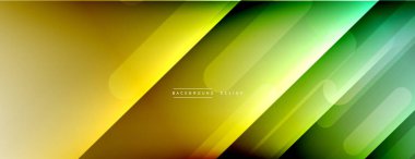 Dinamik çizgiler soyut arkaplan. Üç boyutlu gölge efektleri ve sıvı eğimleri. Modern çakışma biçimleri