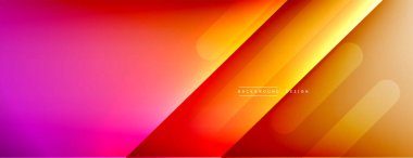 Dinamik çizgiler soyut arkaplan. Üç boyutlu gölge efektleri ve sıvı eğimleri. Modern çakışma biçimleri