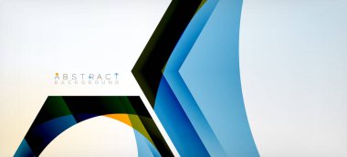 Şeffaf altıgenler geometrik şekiller soyut arkaplan