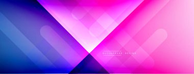 Dinamik çizgiler soyut arkaplan. Üç boyutlu gölge efektleri ve sıvı eğimleri. Modern çakışma biçimleri