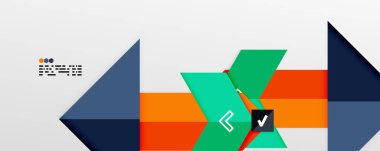 Parlak renk üçgenleri ve geometrik şekiller vektör soyut arkaplan