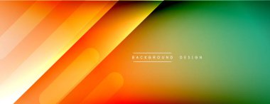 Dinamik çizgiler soyut arkaplan. Üç boyutlu gölge efektleri ve sıvı eğimleri. Modern çakışma biçimleri