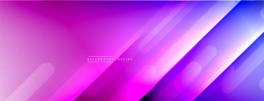 Dinamik çizgiler soyut arkaplan. Üç boyutlu gölge efektleri ve sıvı eğimleri. Modern çakışma biçimleri