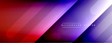 Dinamik çizgiler soyut arkaplan. Üç boyutlu gölge efektleri ve sıvı eğimleri. Modern çakışma biçimleri