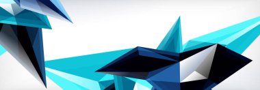 Vektör 3d üçgenler ve piramitler iş veya teknoloji sunumları, İnternet posterleri veya web broşürü kapakları için soyut arkaplan