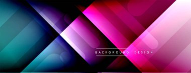 Dinamik çizgiler soyut arkaplan. Üç boyutlu gölge efektleri ve sıvı eğimleri. Modern çakışma biçimleri