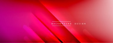 Dinamik çizgiler soyut arkaplan. Üç boyutlu gölge efektleri ve sıvı eğimleri. Modern çakışma biçimleri