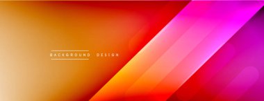 Dinamik çizgiler soyut arkaplan. Üç boyutlu gölge efektleri ve sıvı eğimleri. Modern çakışma biçimleri