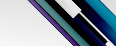 Çok renkli satır arkaplanı. İş veya teknoloji sunumları, İnternet posterleri veya web broşürü kapakları için tasarım şablonu