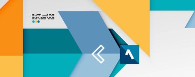 Parlak renk üçgenleri ve geometrik şekiller vektör soyut arkaplan