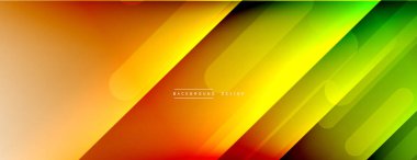 Dinamik çizgiler soyut arkaplan. Üç boyutlu gölge efektleri ve sıvı eğimleri. Modern çakışma biçimleri