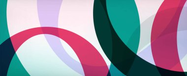 Çember geometrik şekiller, o harf tekrarlayan duvar kağıtları. İş veya teknoloji sunumları, İnternet posterleri veya web broşürü kapakları için soyut arkaplan