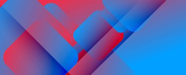 Kare şekiller geometrik soyut arkaplan. Üç boyutlu gölge efektleri ve sıvı eğimleri. Modern çakışma biçimleri