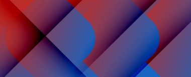 Kare şekiller geometrik soyut arkaplan. Üç boyutlu gölge efektleri ve sıvı eğimleri. Modern çakışma biçimleri