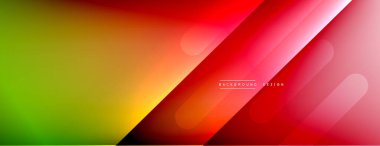 Dinamik çizgiler soyut arkaplan. Üç boyutlu gölge efektleri ve sıvı eğimleri. Modern çakışma biçimleri