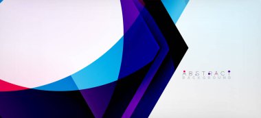 Şeffaf altıgenler geometrik şekiller soyut arkaplan