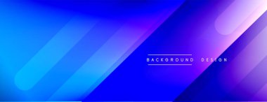 Dinamik çizgiler soyut arkaplan. Üç boyutlu gölge efektleri ve sıvı eğimleri. Modern çakışma biçimleri