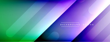 Dinamik çizgiler soyut arkaplan. Üç boyutlu gölge efektleri ve sıvı eğimleri. Modern çakışma biçimleri